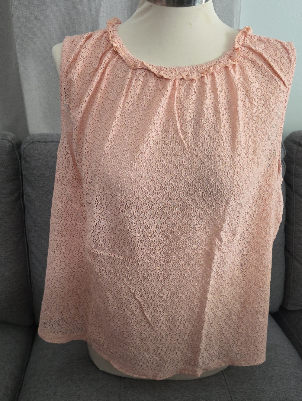 Treasure & Bond Lace Sleeveless Camisole - Blush